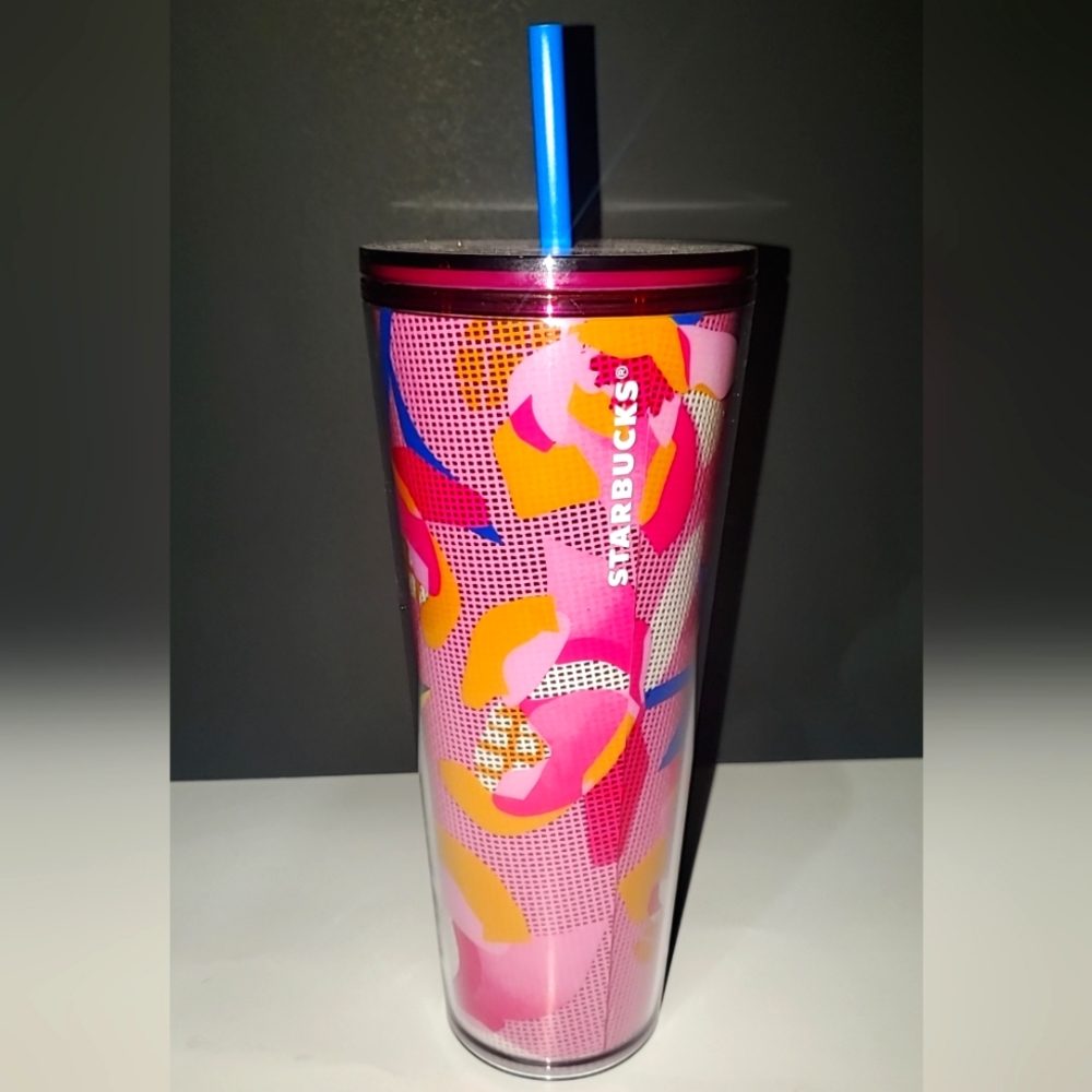 Starbucks Venti 24oz Pink Easter Basket Floral Tumbler